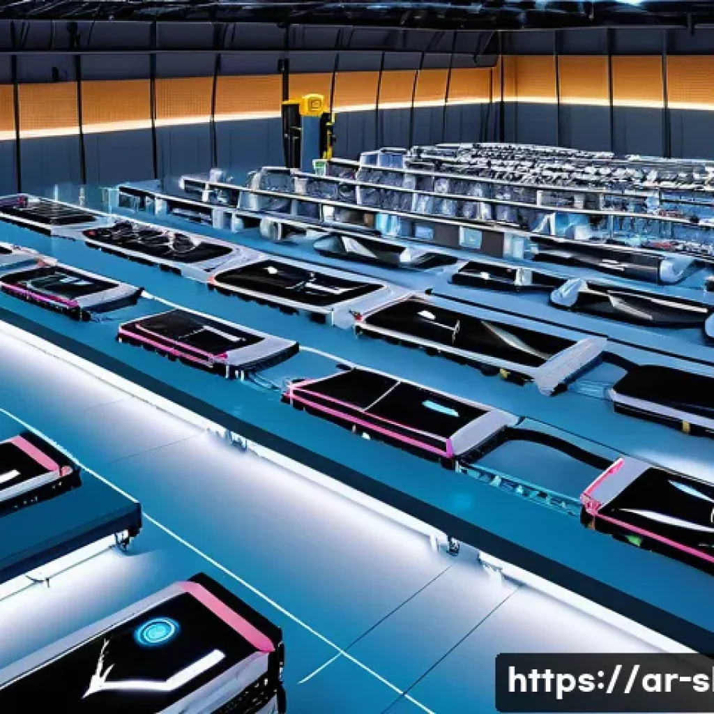 스마트물류 이직 성공 전략 - **Prompt 1: Futuristic Smart Logistics Hub** "An ultra-modern, high-tech smart logistics warehou...
